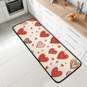 24x72 Inch Cartoon Area Rug Cupid's Canvas Runner Non-Slip Soft Microfiber Carpet Washable Hallway Floor Mat for Bedroom Kitchen Entryway Office