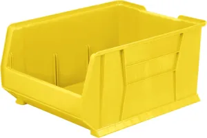 Akro-Mils 30289 Super-Size AkroBins Plastic Storage Bins, Space-Saving Stackable Bins for Garage, Classroom, Warehouse Organization, 24-Inch L x 18-Inch W x 12-Inch H, Yellow, 1-Pack