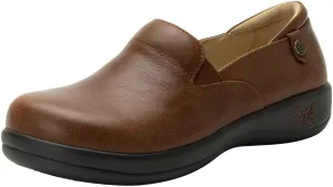 Alegria Womens Keli Professional Clog Walnut Leather 6-6.5 M US