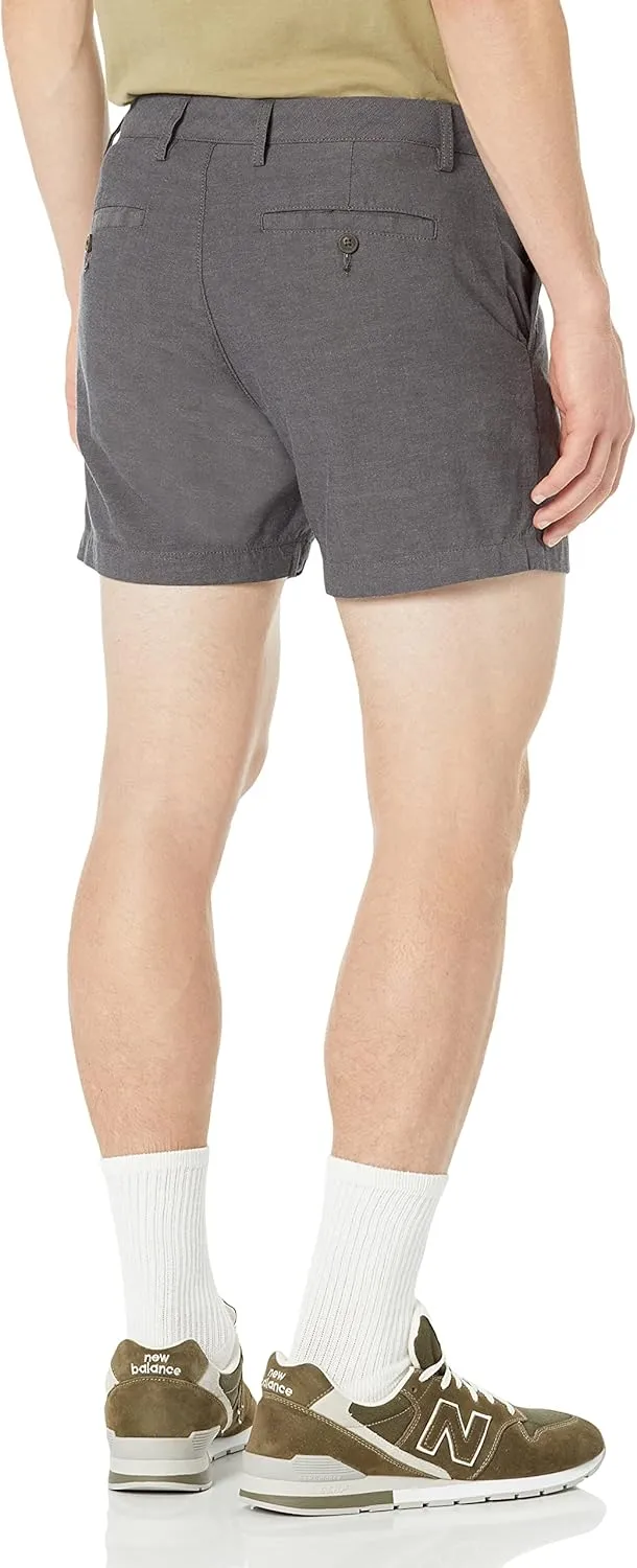 Amazon Essentials Men's Slim-Fit 5" Lightweight Comfort Stretch Oxford Shorts (Previously Goodthreads)