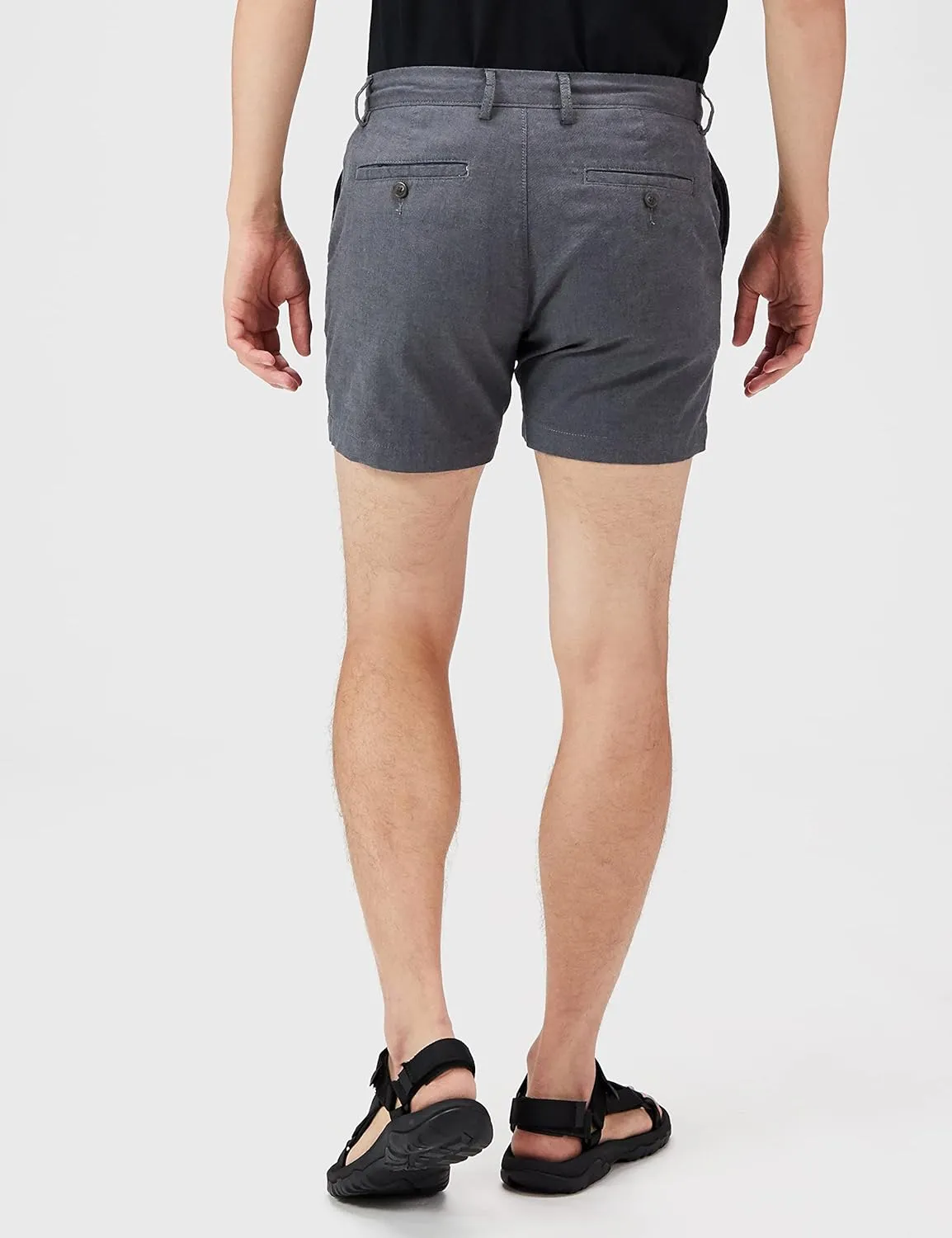 Amazon Essentials Men's Slim-Fit 5" Lightweight Comfort Stretch Oxford Shorts (Previously Goodthreads)