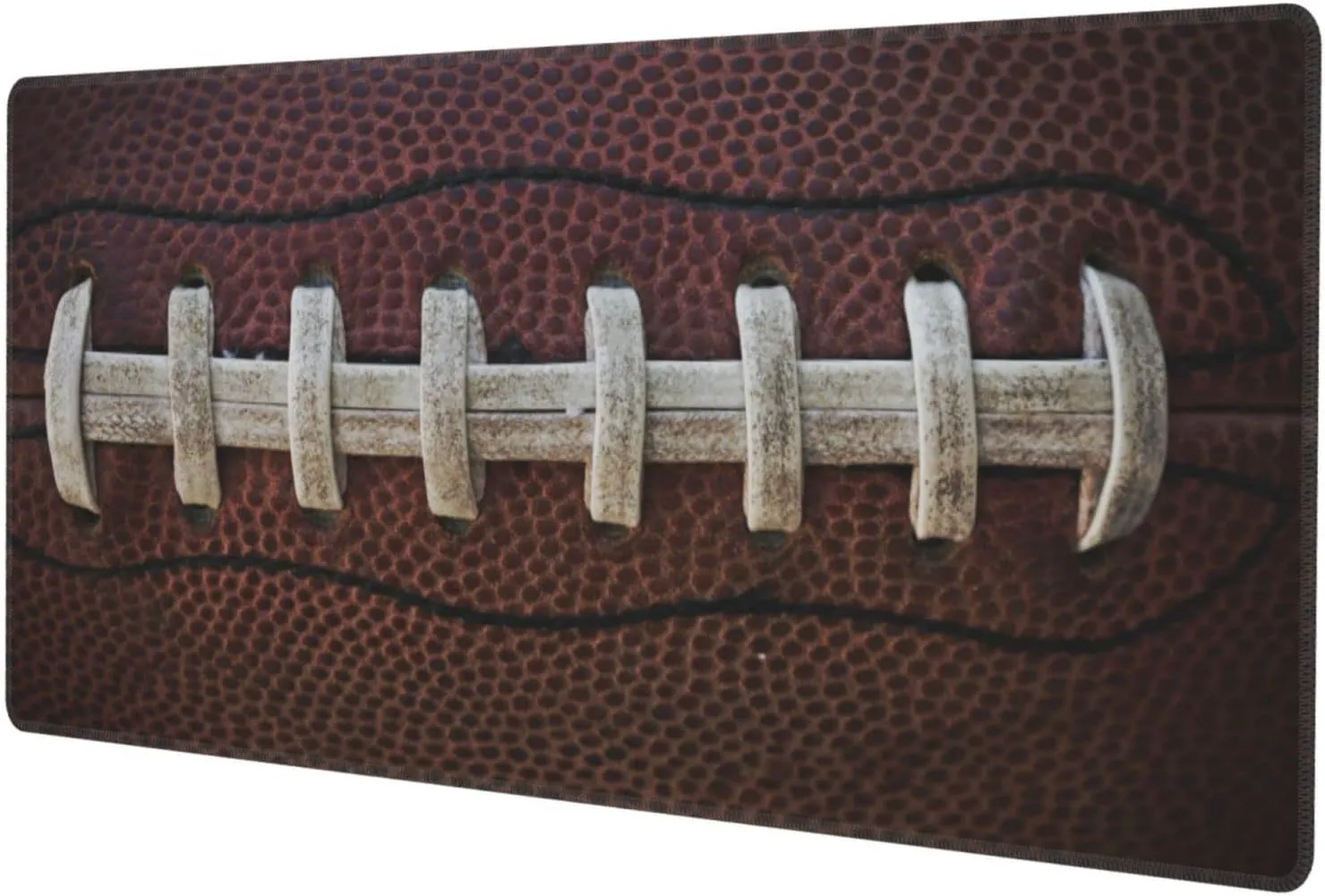 American Football Laces Sport Themed Fun Traditional Gaming Keyboard Mouse Pad Mousepad Accessories Huge Extended XL Stitched Edge Rubber Sole for Home Office(31.5"X 11.8")