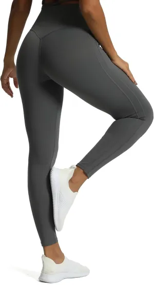 Aoxjox High Waisted Workout Leggings for Women GEO Compression Tummy Control Gym Buttery Soft Yoga Pants 27"