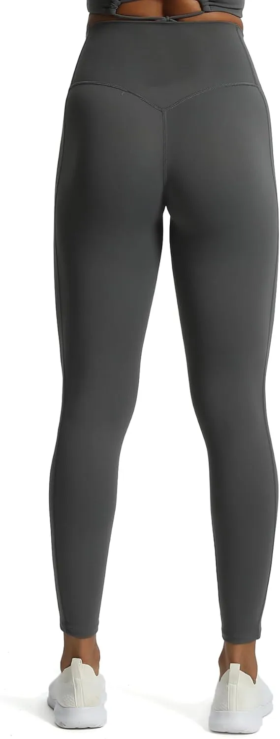 Aoxjox High Waisted Workout Leggings for Women GEO Compression Tummy Control Gym Buttery Soft Yoga Pants 27"