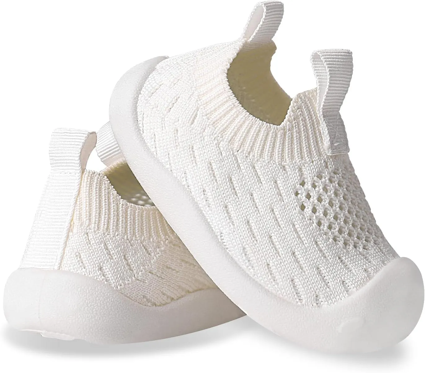 Baby Walking Shoes Toddler Girl Boy Soft Sole Breathable Cotton Canvas Shoes Infant Lightweight Non-Slip Safer Slip-on First Walkers Shoes Casual Tennis Wide Sneakers Rubber Soles Running Outdoor