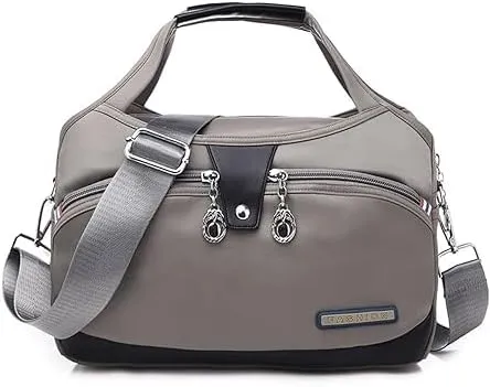 Blaciokamith Soft Side Lightweight Underseat Tote Bag,Blaciokamith Tote Bag,Waterproof Oxford for Women (Grey)