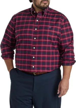 Brooks Brothers Men's Non-Iron Stretch Oxford Long Sleeve Check Sport Shirt