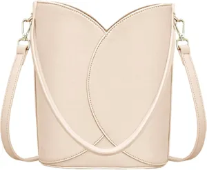 Bucket Bag for Women - Adjustable CrossbodyHobo Purse Trendy Vegan Leather Designer Ladies Tote Handbag