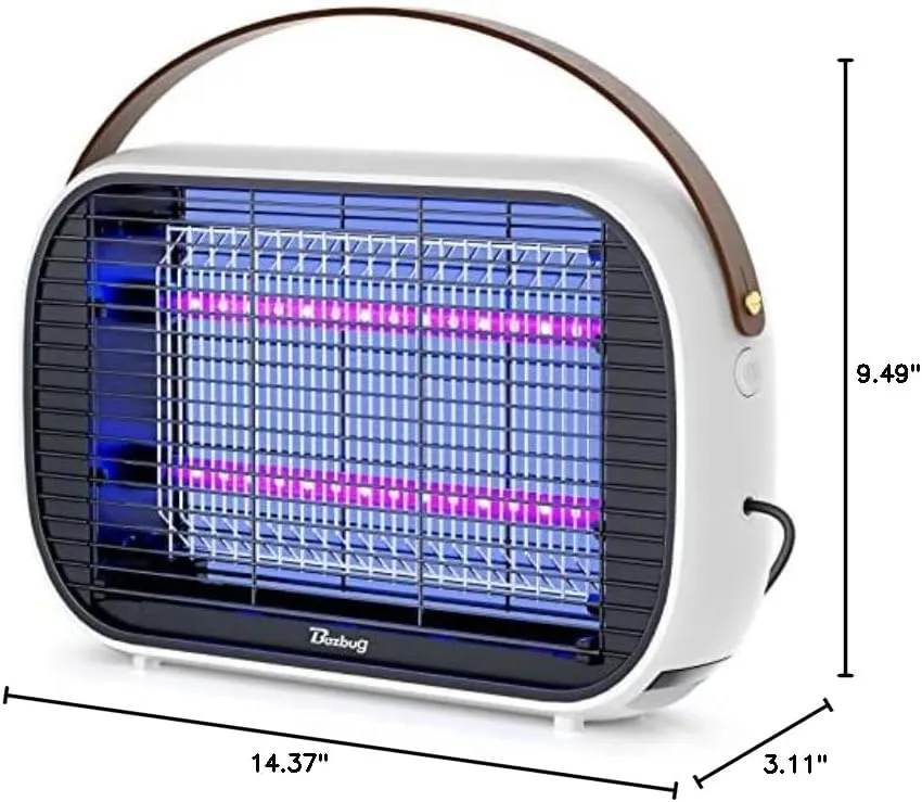 Buzbug LED Bug Zapper Indoor, 10 Years Lifespan Lamp Sustainable Less Power, Durable High-Voltage Electric Mosquito Zapper, Fly Trap Mosquito Trap, Fly Killer Fly Zapper -MA015B