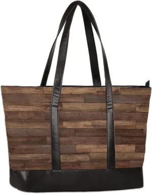 Canvas Laptop Tote Bag for Women Animal Tree Black 15.6 Inch Large Capacity Computer Bag