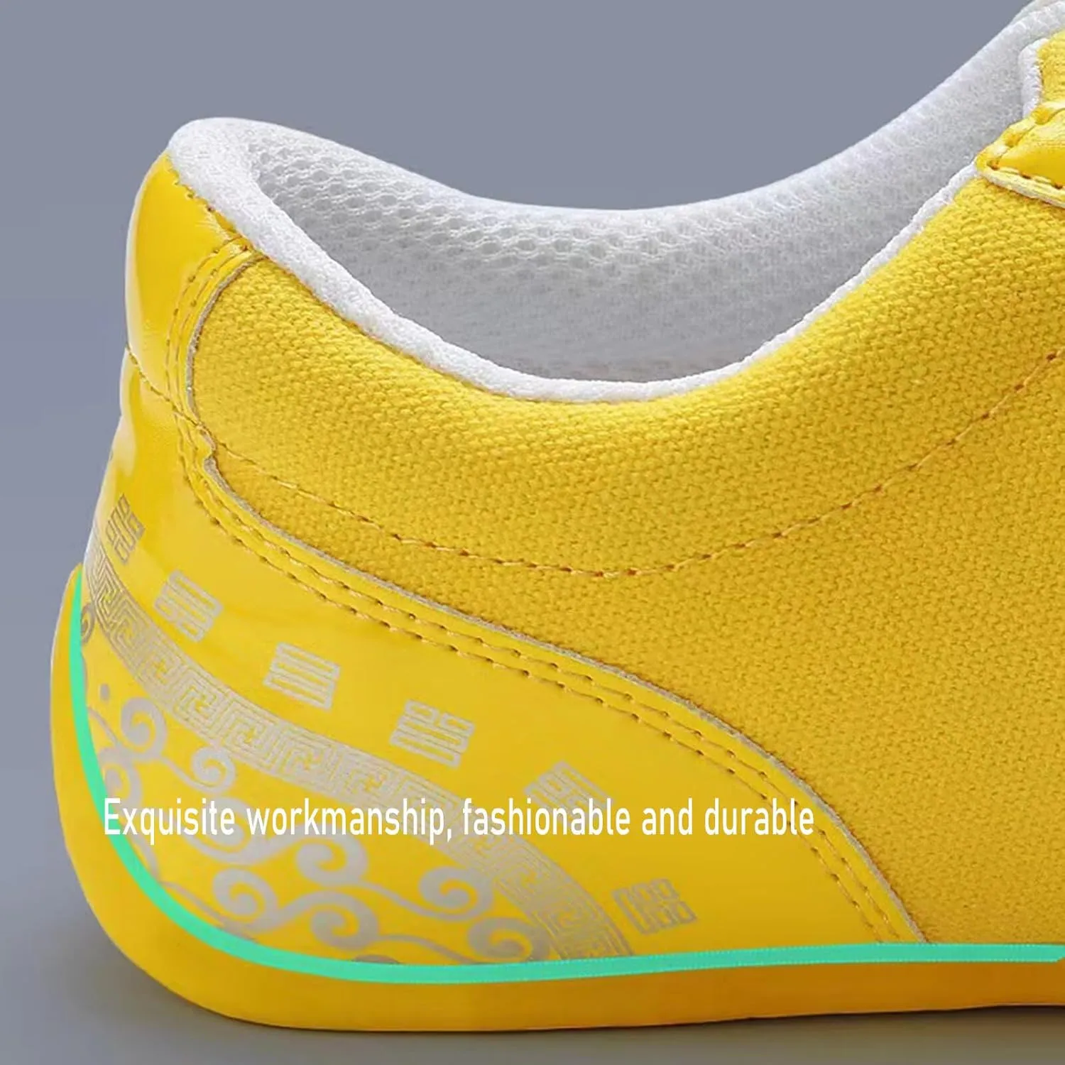 Canvas Martial Arts Shoes, Non-Slip Kung Fu Shoes Old Beijing Walking Shoes Lightweight Sneakers for Wing Chun Qi Gong