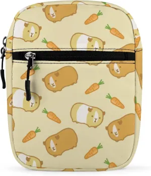 Cartoon Guinea Pigs Funny Crossbody Bags Casual Sling Backpack with Adjustable Strap for Women Men
