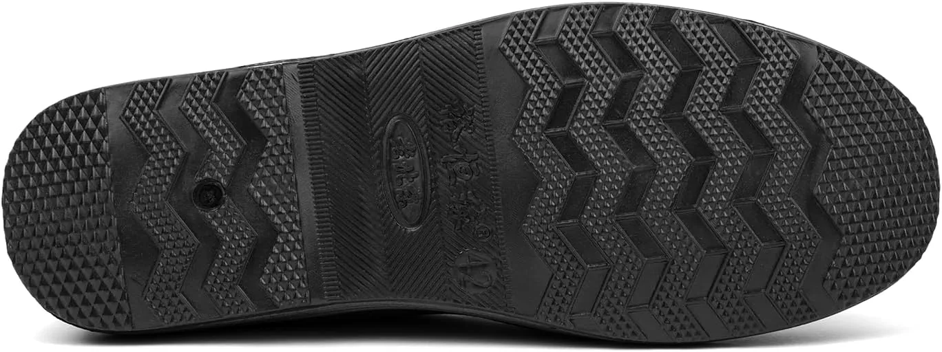 Chinese Style Slippers Kung Fu Tai Chi old beijing Martial Arts Shoes,Canvas Rubber Sole Unisex All Black
