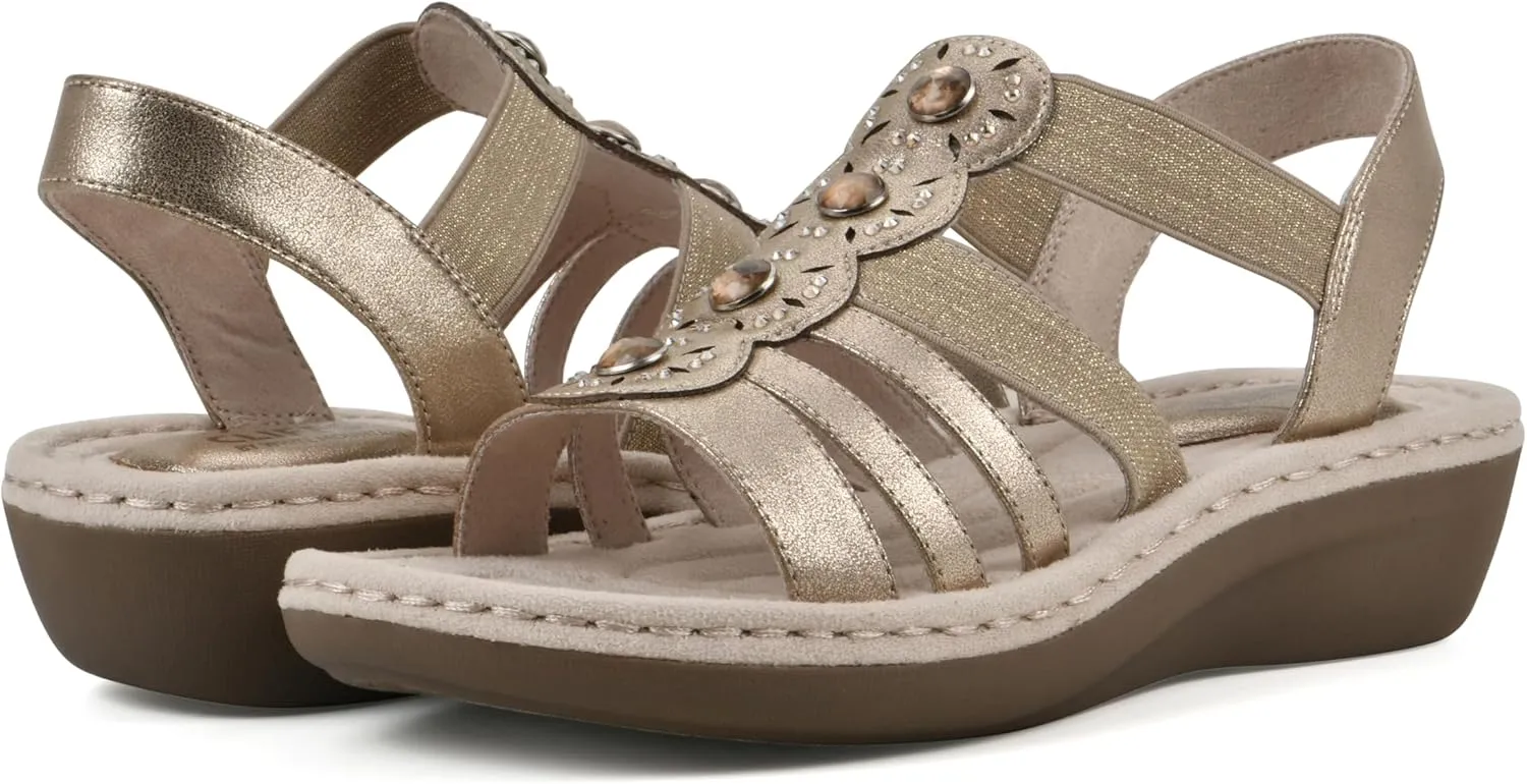 CLIFFS BY WHITE MOUNTAIN Women's Camryn Wedge Sandal