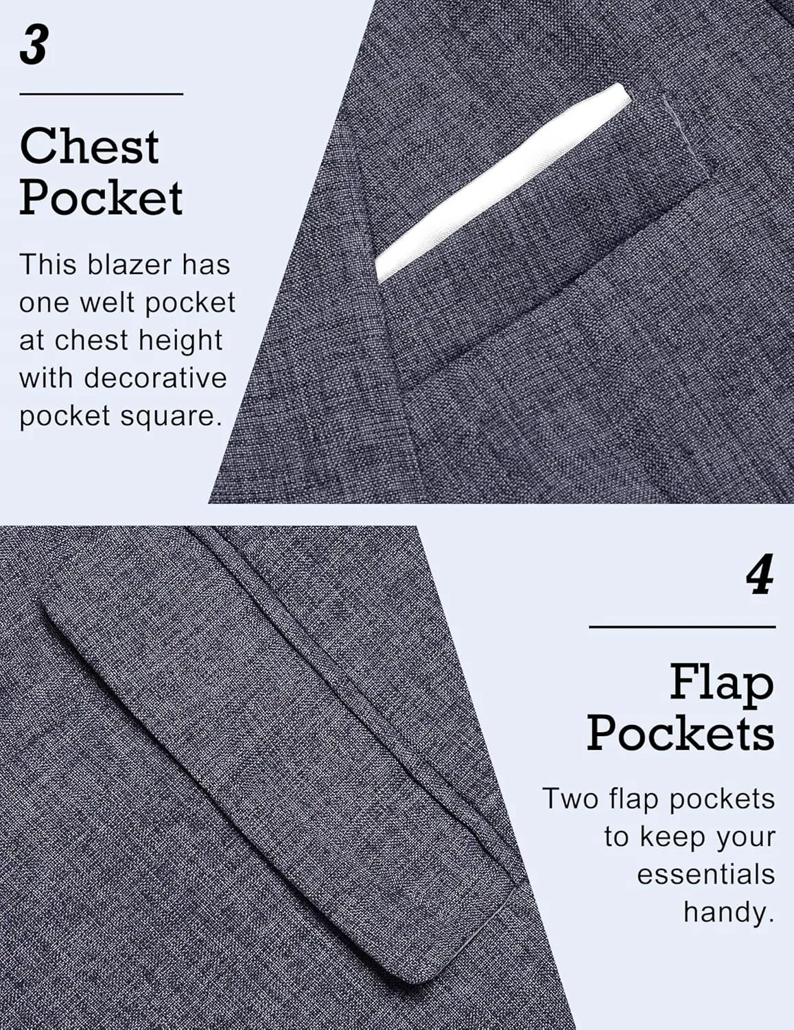 COOFANDY Men's Blazer Casual Sport Coats Slim Fit One Button Suit Jacket Lightweight Sports Jacket
