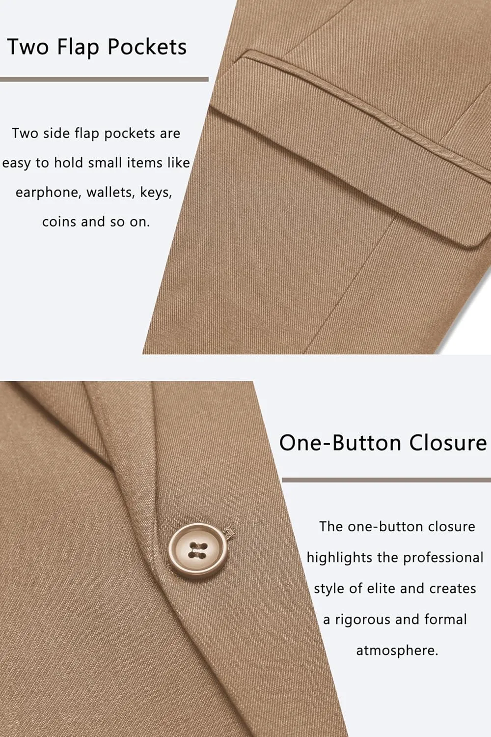 COOFANDY Men's Casual Blazer One Button Sport Coat Slim Fit Lightweight Suit Blazer Jacket