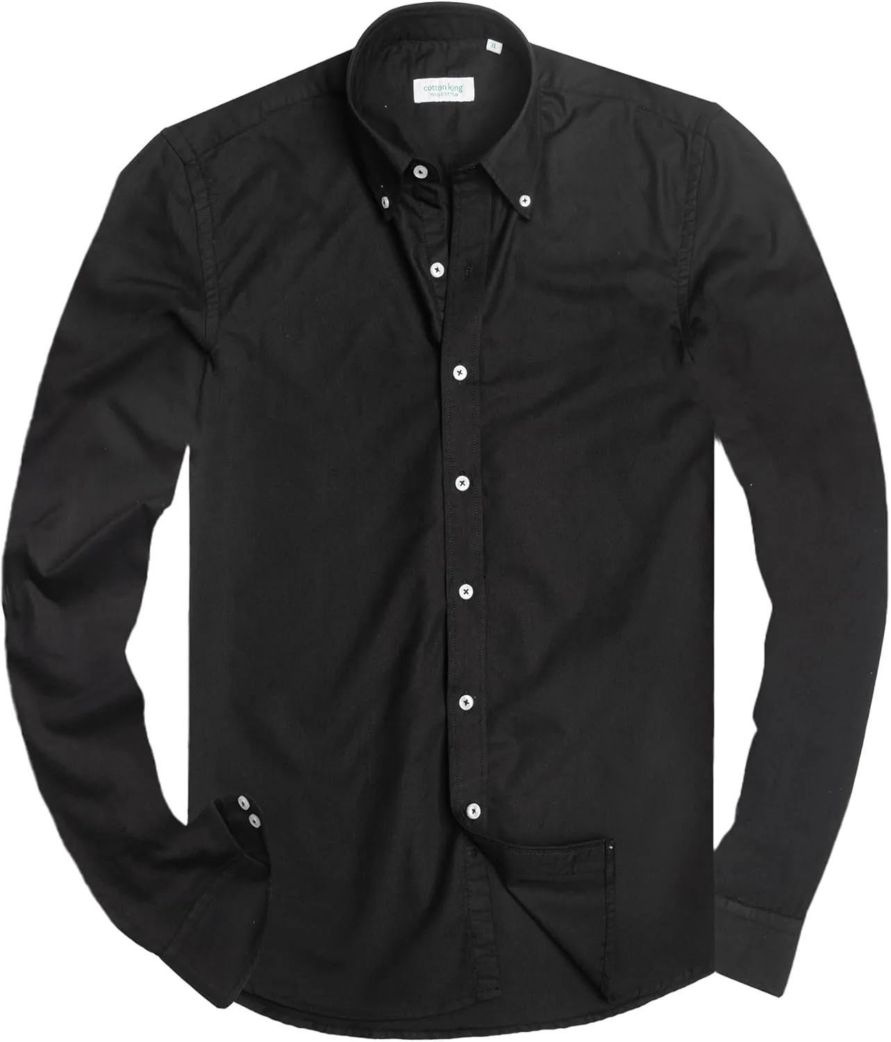 cotton king Mens Shirts | 100% Cotton Long Sleeve Shirts for Men | Button Down Shirt Men | Oxford Mens Dress Shirt