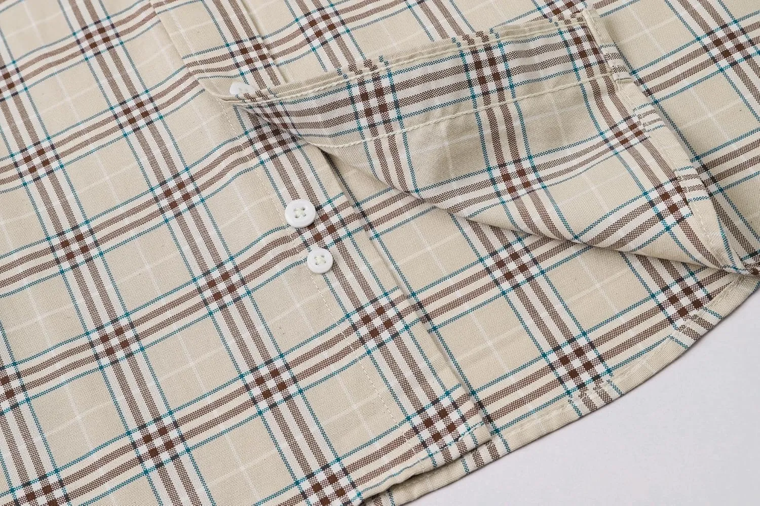 Cromoncent Mens Long Sleeve Oxford Button Down Shirts Casual Dress Shirt for Men,100% Cotton,Plaid/Stripes Shirts
