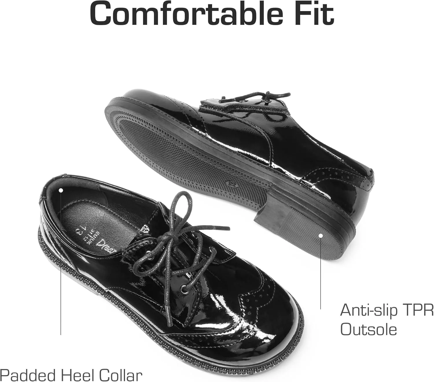 DREAM PAIRS Boys Girls Dress Shoes Kids School Uniform Formal Casual Oxfords for Toddler Little Kid