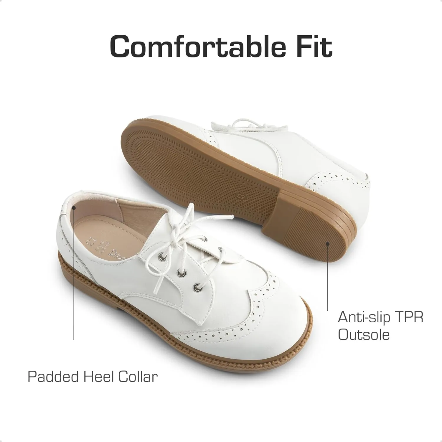 DREAM PAIRS Boys Girls Dress Shoes Kids School Uniform Formal Casual Oxfords for Toddler Little Kid