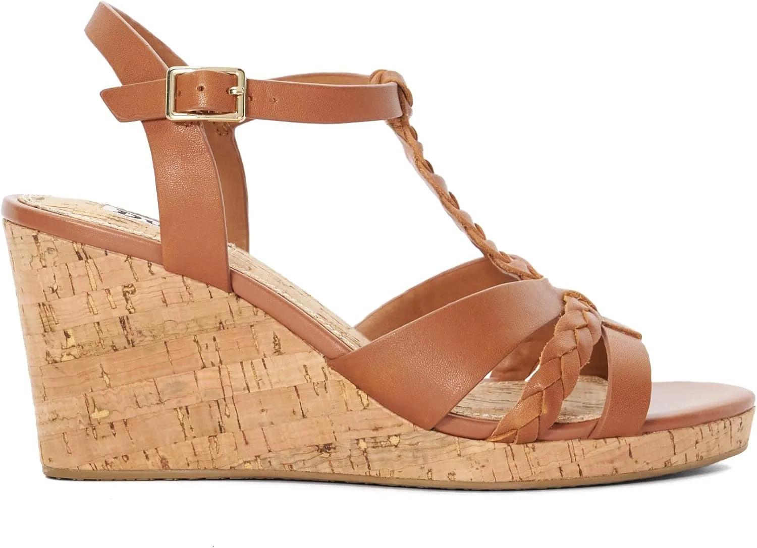 Dune London Women's Koali Wedge Sandal, Tan, 6
