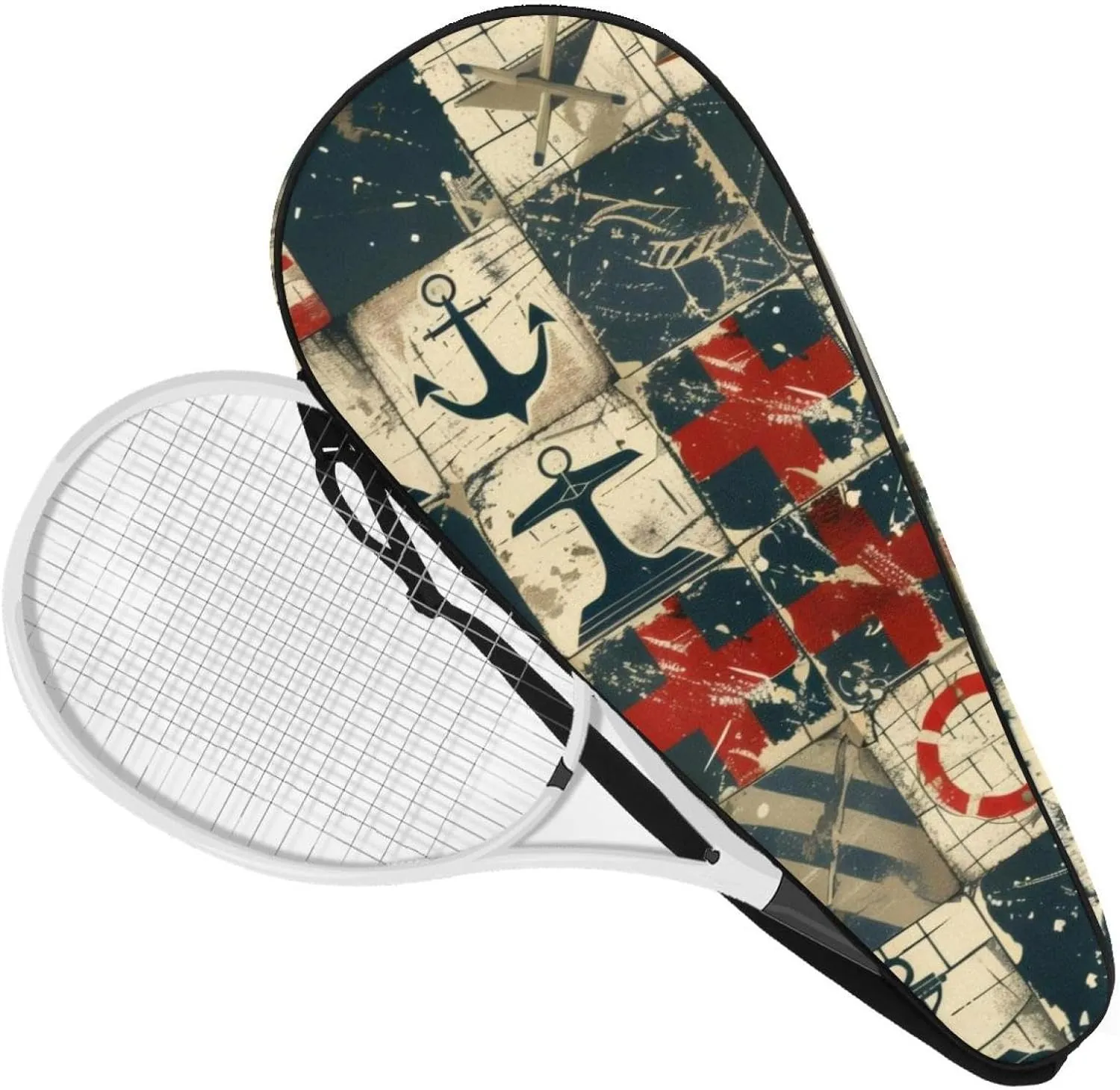 Durable Tennis Bag, Natural Scenery Lake Moon Night Lightweight Tennis Racket Bag for Men Women Teens