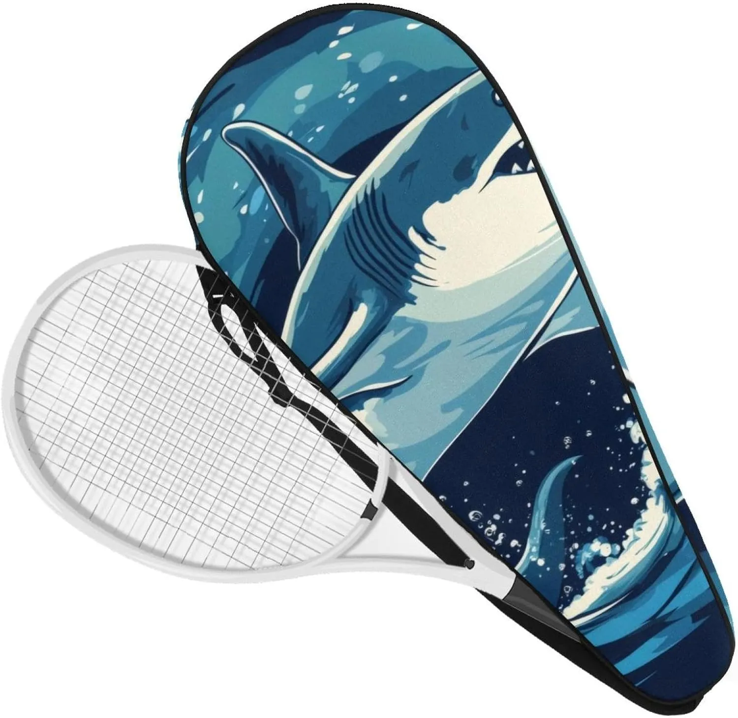 Durable Tennis Bag, Set of Vintage Flowers and Small Flower Lightweight Tennis Racket Bag for Men Women Teens