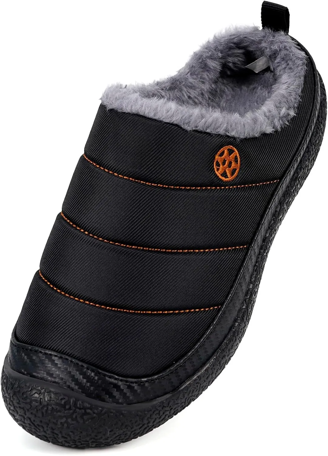 Eagsouni Womens Mens House Slippers Slip on Snow Winter Warm Fully Fur Lined Slippers Indoor Outdoor Shoes