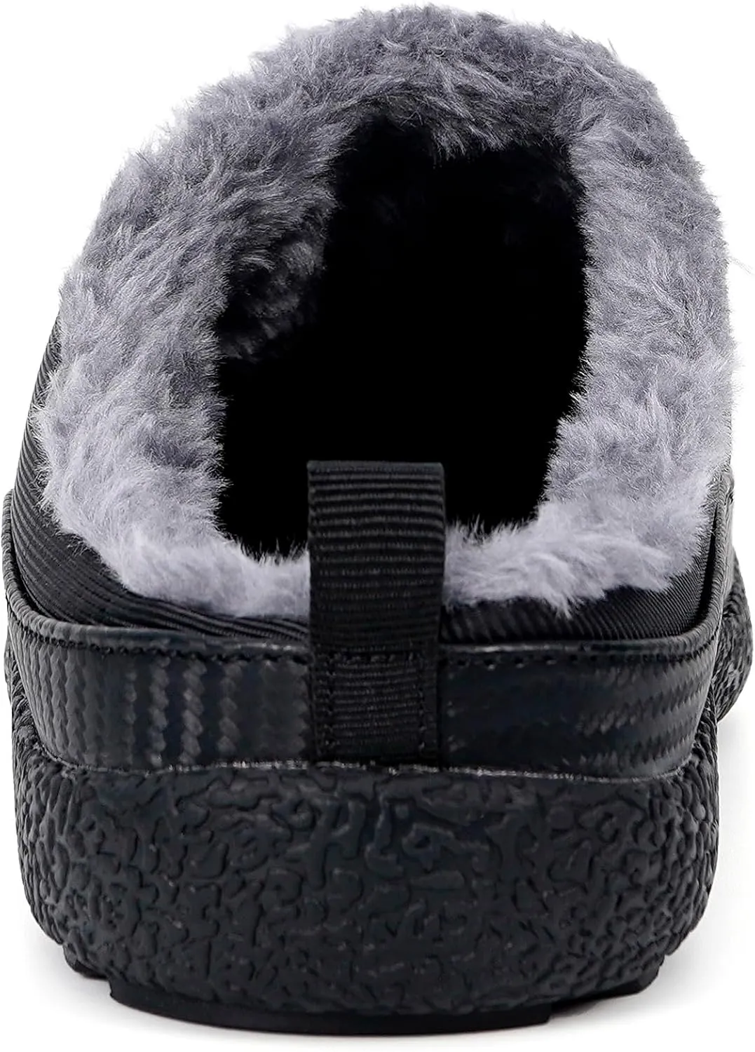 Eagsouni Womens Mens House Slippers Slip on Snow Winter Warm Fully Fur Lined Slippers Indoor Outdoor Shoes