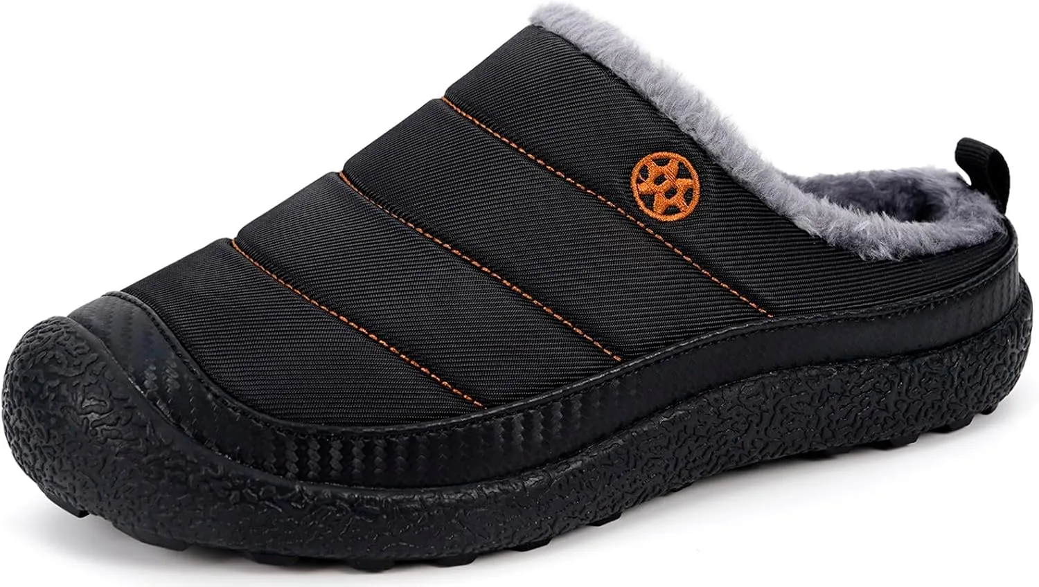 Eagsouni Womens Mens House Slippers Slip on Snow Winter Warm Fully Fur Lined Slippers Indoor Outdoor Shoes