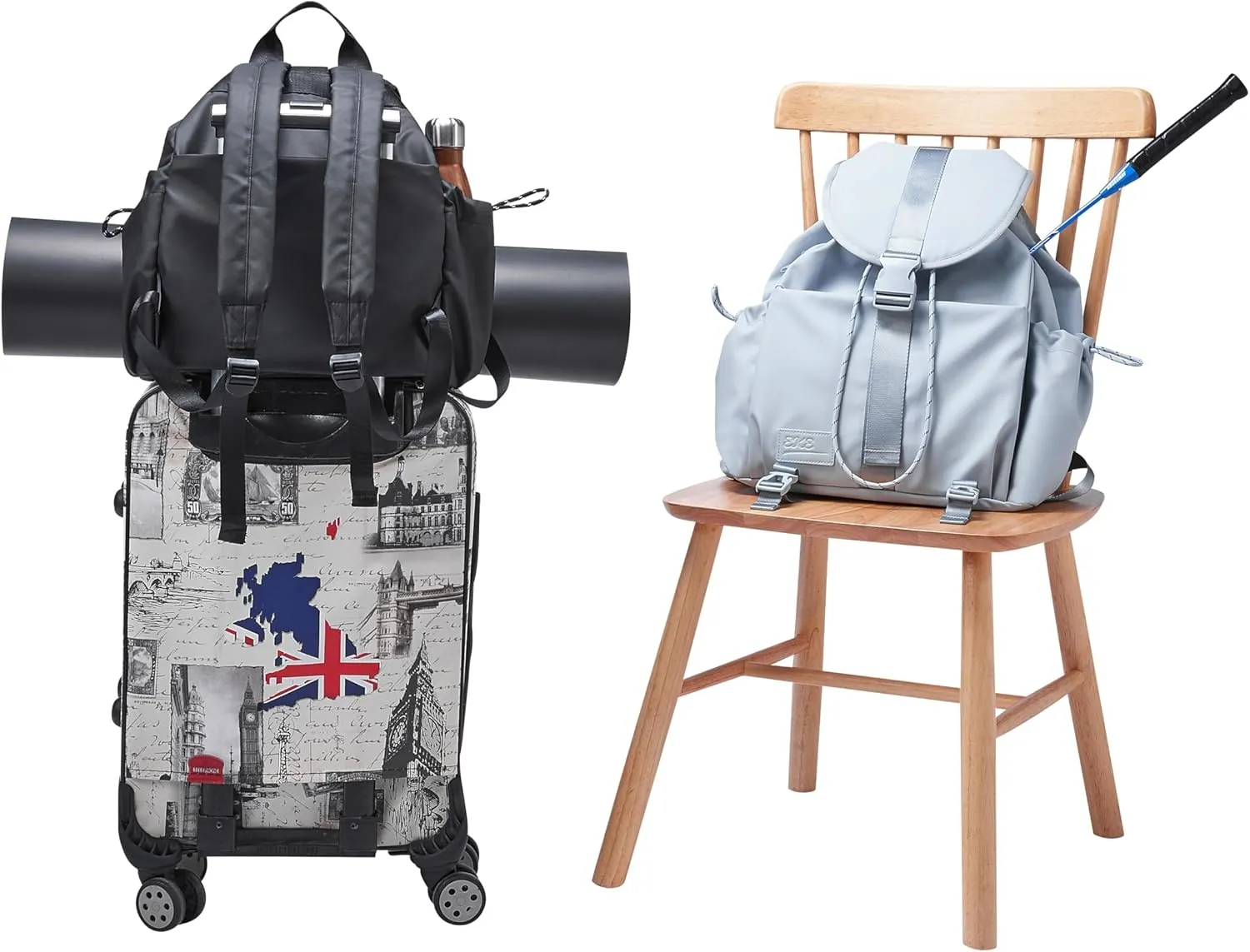 EKE Gym Laptop Yoga Tennis Backpack Sport Gift Versatile for Travel Commuting Swim Skateboard Badminton Casual Waterproof Women Men
