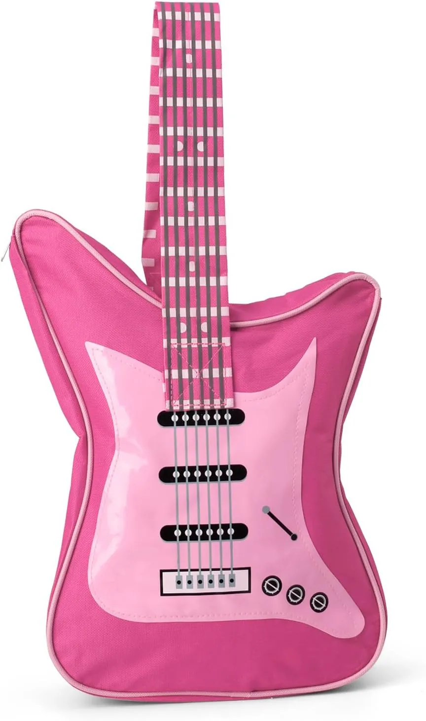 Electric Guitar Shaped Music Bag Oxford Cloth Shoulder Tote Bag Purse Crossbody Handbag for Women