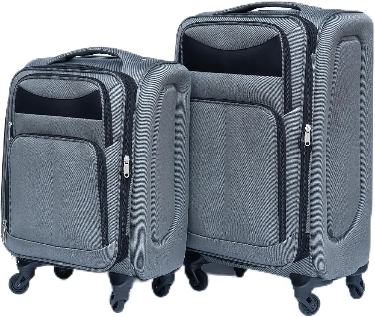 ESPIDOO 20 24 Inch Oxford Suitcase Set: 2-Piece Waterproof Trolley Luggage with 360° Silent Wheels - Ergonomic Adjustable Handle & Anti-Theft Zipper - Travel Carry-On & Check-In Bags for Business & Va
