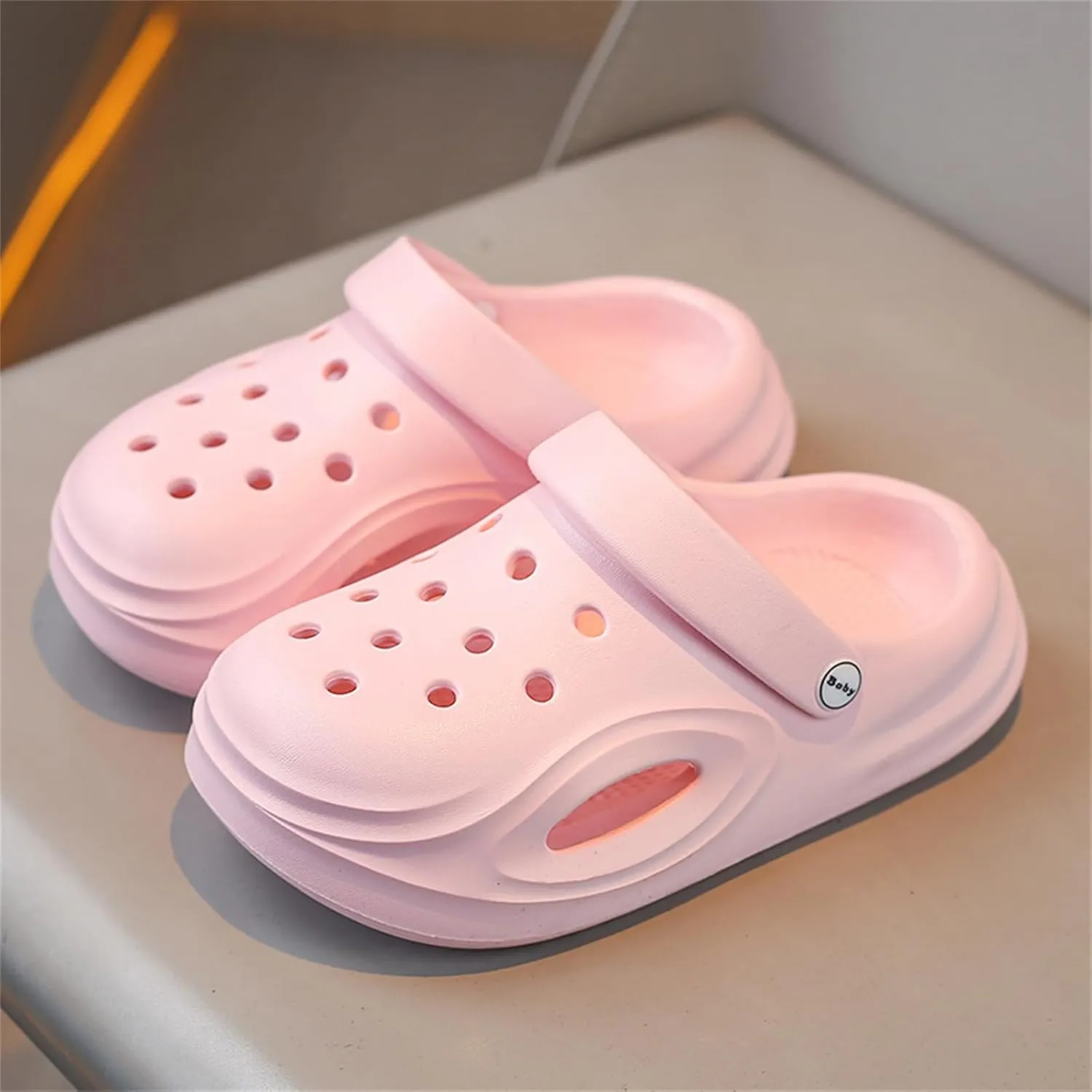 FLIOZY Kids Boys Girls Garden Clogs Slip On Slide Sandals Beach Pool Slippers Shoes Children Sandals for Indoor Outdoor