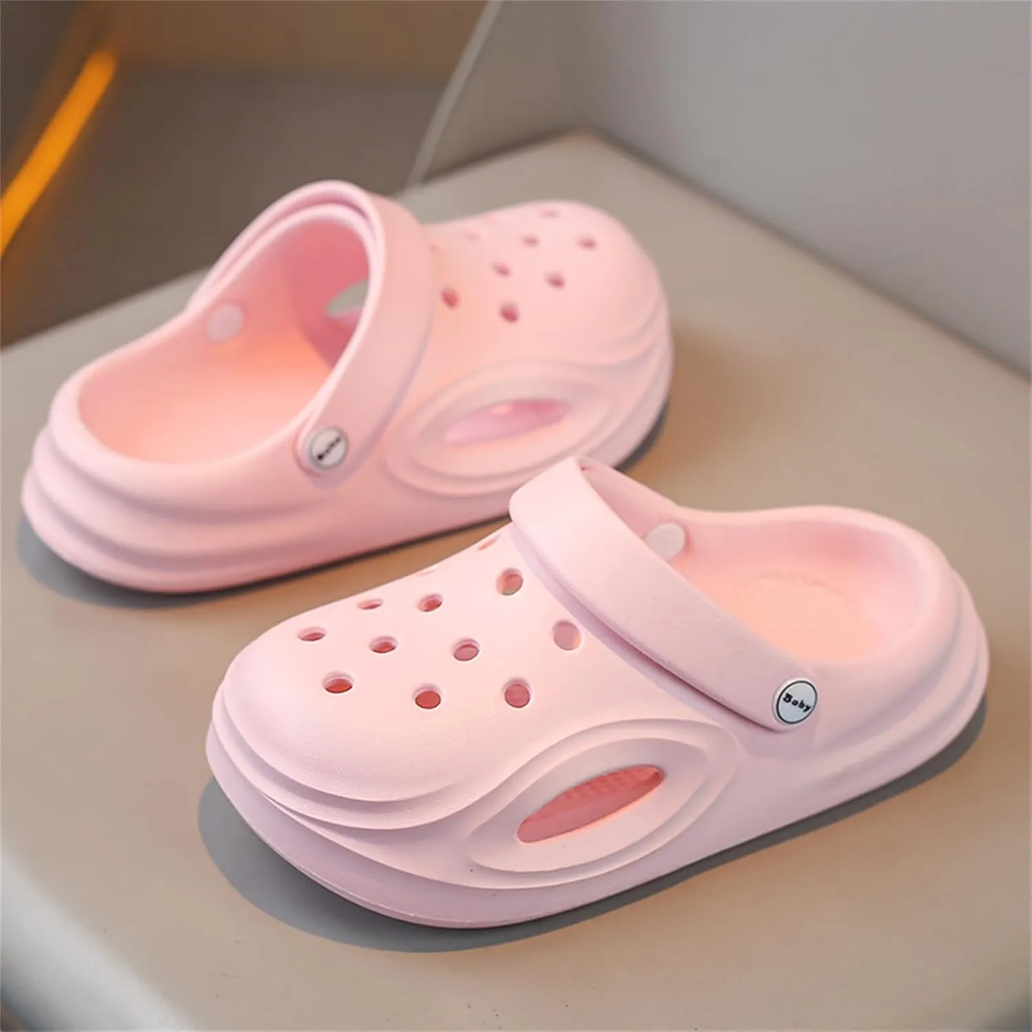 FLIOZY Kids Boys Girls Garden Clogs Slip On Slide Sandals Beach Pool Slippers Shoes Children Sandals for Indoor Outdoor