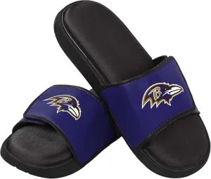 FOCO Baltimore Ravens NFL Mens Foam Sport Slide - M