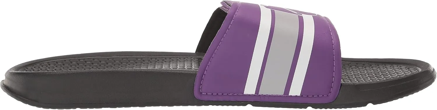FOCO Men's NCAA College Team Logo Sport Legacy Stripe Slide Sandals