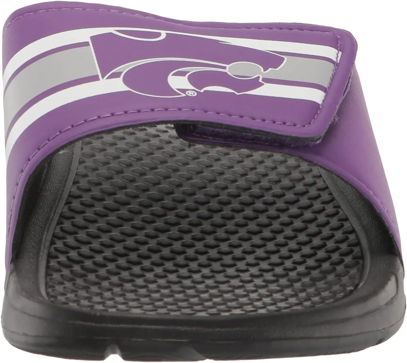 FOCO Men's NCAA College Team Logo Sport Legacy Stripe Slide Sandals