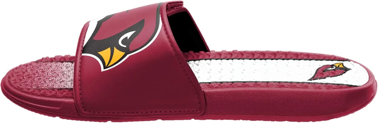 FOCO Men's NFL Team Logo Sport Shower Foam Slide Flip Flop Sandals