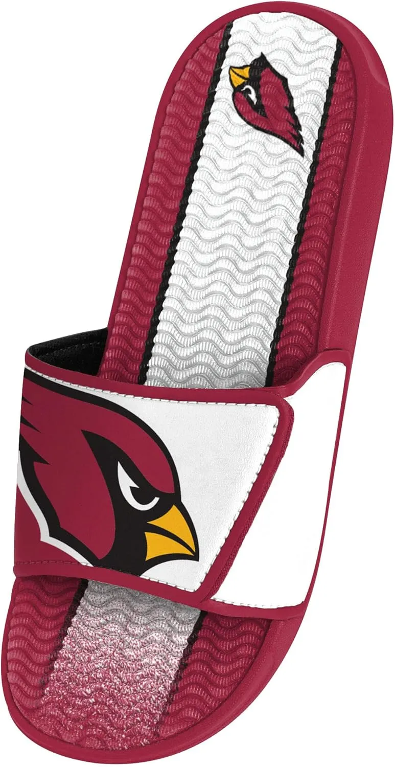 FOCO Men's NFL Team Logo Sport Shower Foam Slide Flip Flop Sandals