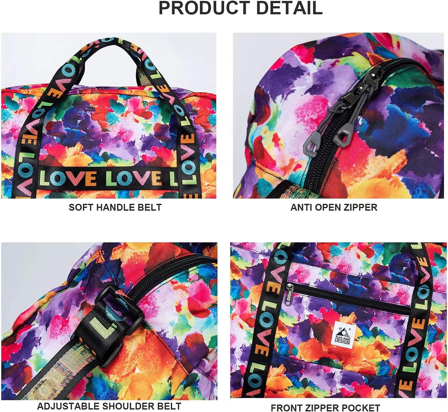 Foldable Large Capacity Duffel Bag Over light Carry on Luggage Travel bag