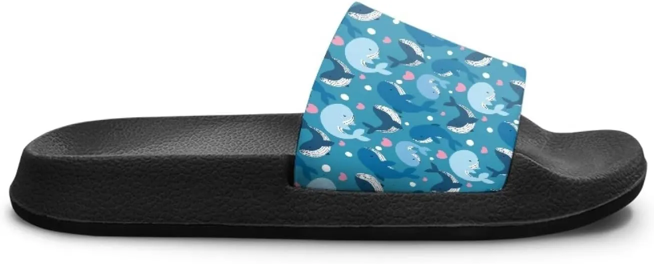 Forchrinse Kids Slides Girls Beach Slippers Summer Arch Support Sport Sandals Casual Slip on House Shower Shoes