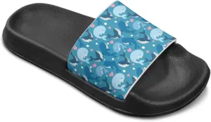 Forchrinse Kids Slides Girls Beach Slippers Summer Arch Support Sport Sandals Casual Slip on House Shower Shoes