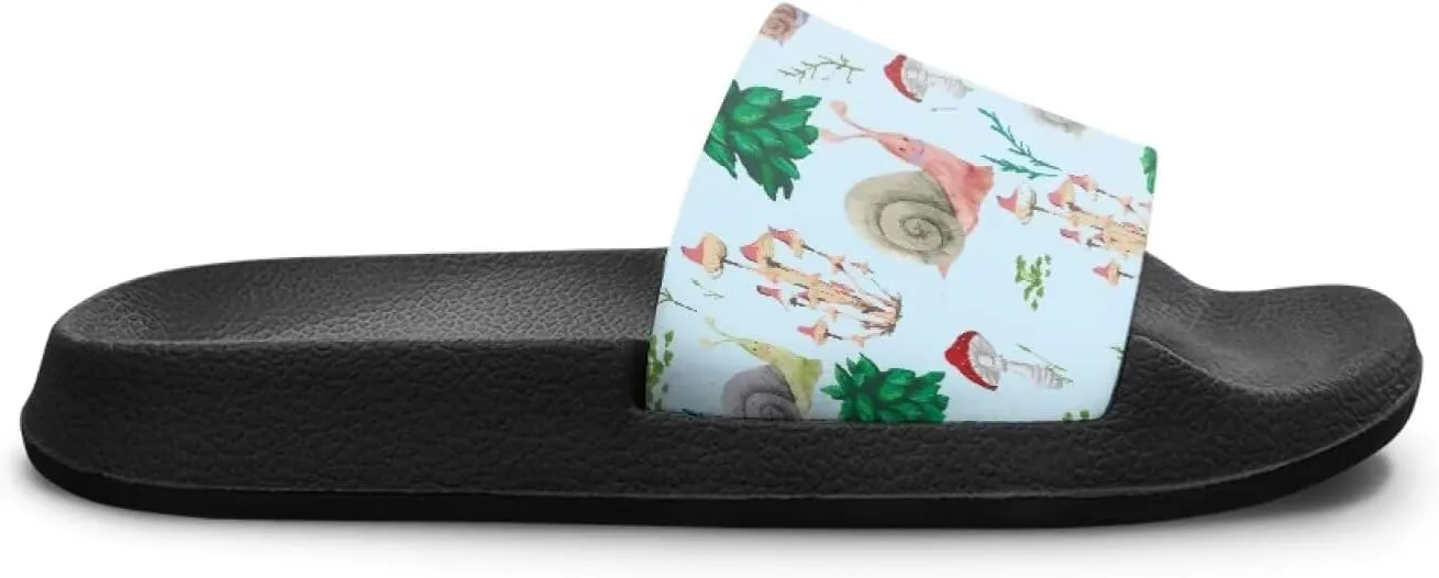 Forchrinse Kids Slides Girls Beach Slippers Summer Arch Support Sport Sandals Casual Slip on House Shower Shoes