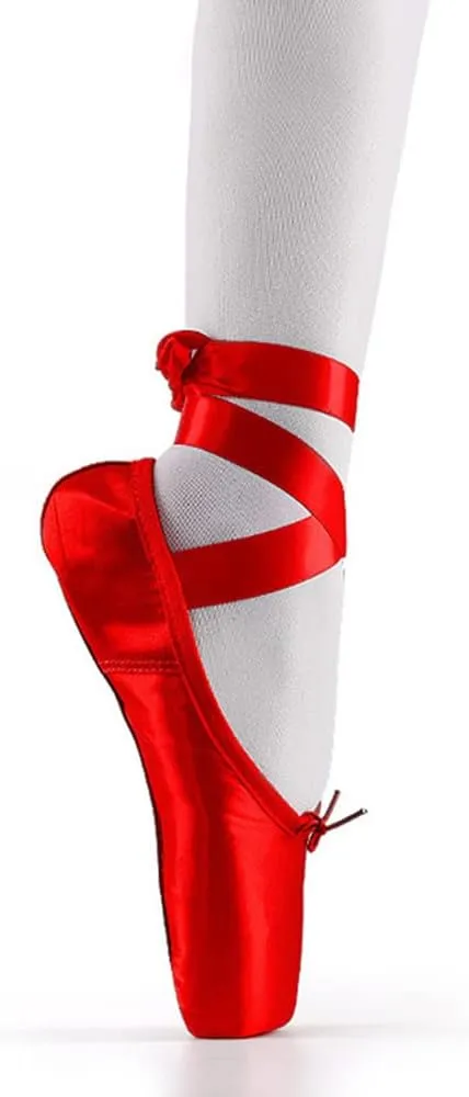 Girl's Canvas Ballet Dance Toe Shoes Professional Satin Pointe Shoes