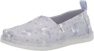 Girls' TOMS Alpargata Classic Starry Sky Slip On Arctic Ice Foil Starry Sky Print Canvas
