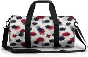 Gym Bag 17in for Men Women, Waterproof Foldable Sports Organizer, Durable Workout Travel Duffle Bag, Color Burst Spray-30