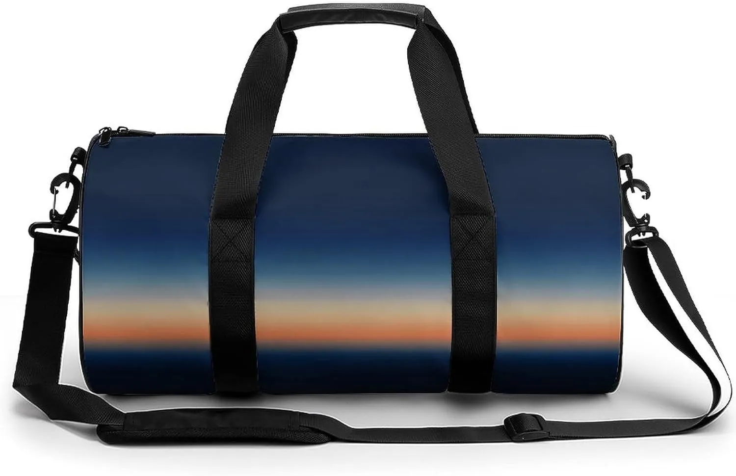 Gym Bag 17in for Men Women, Waterproof Foldable Sports Organizer, Durable Workout Travel Duffle Bag, Earth Glow Horizon-189