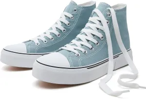hash bubbie Unisex Fashion High top Sneakers Womens Classic High Tops Canvas Shoes Casual Tennis Shoes for Men