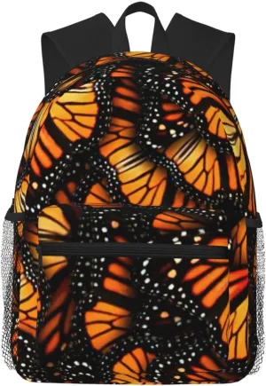 Heaps Of Orange Monarch Butterflies Print Lightweight And Comfortable Duffel Bag, Casual Daypack, Multipurpose Backpack